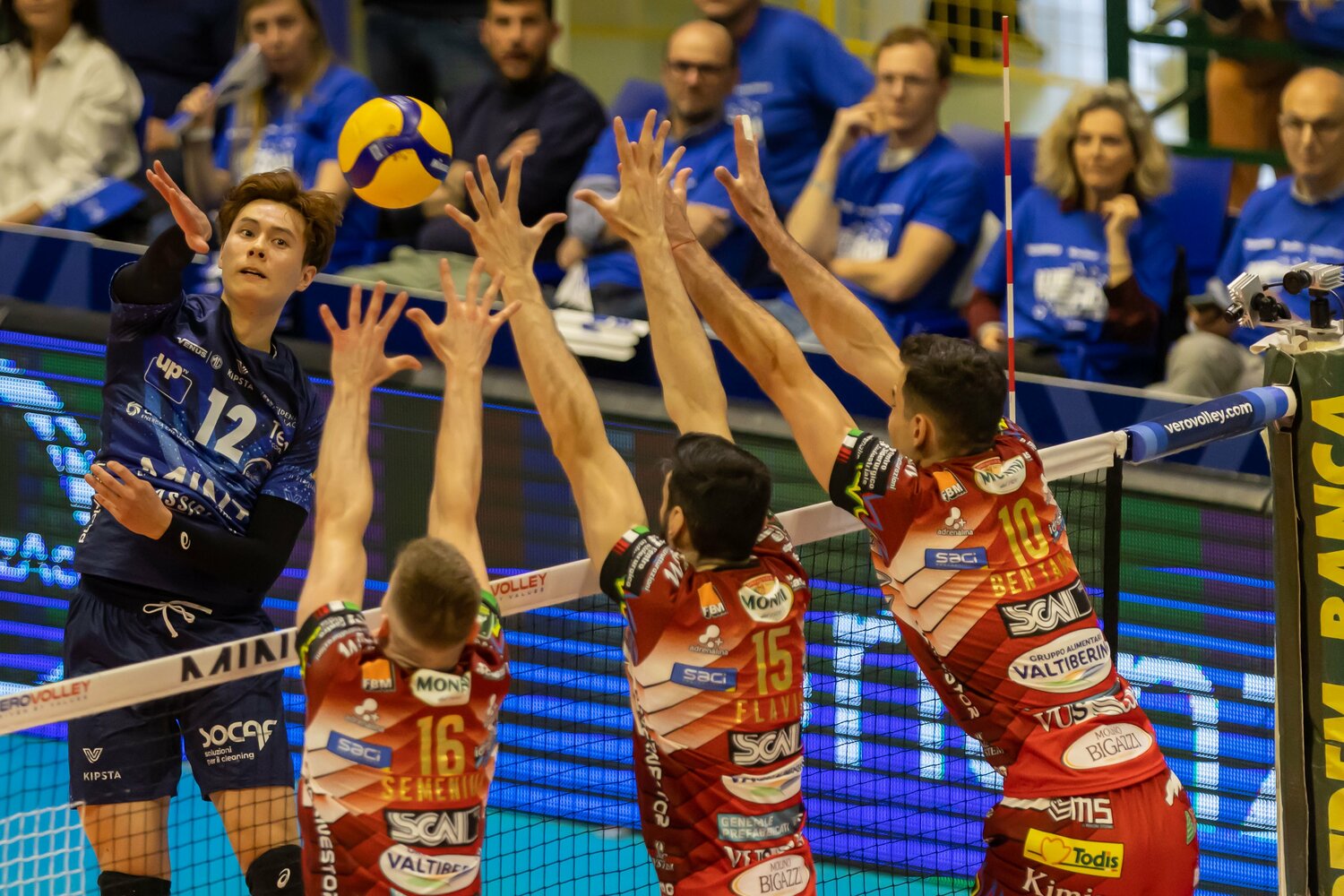 セリエA・モンツァではプレーオフファイナル進出に貢献。大きな成長を遂げて、SVリーグに凱旋する©︎JIJI PRESS