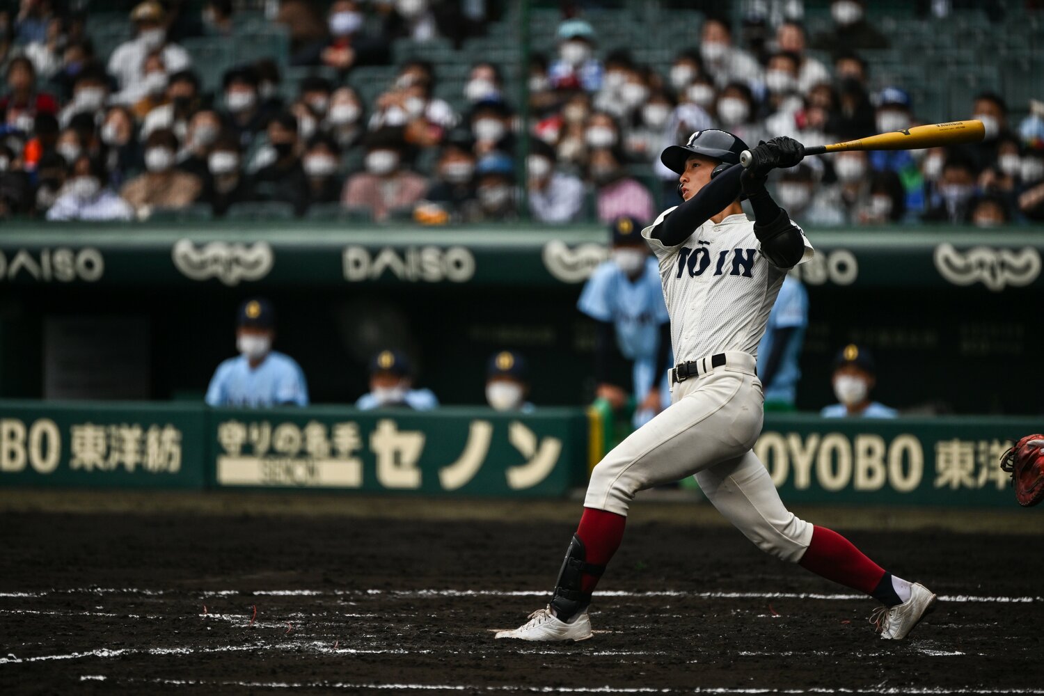 山田の594球目をレフトスタンドに突き刺した松尾汐恩 ©Nanae Suzuki