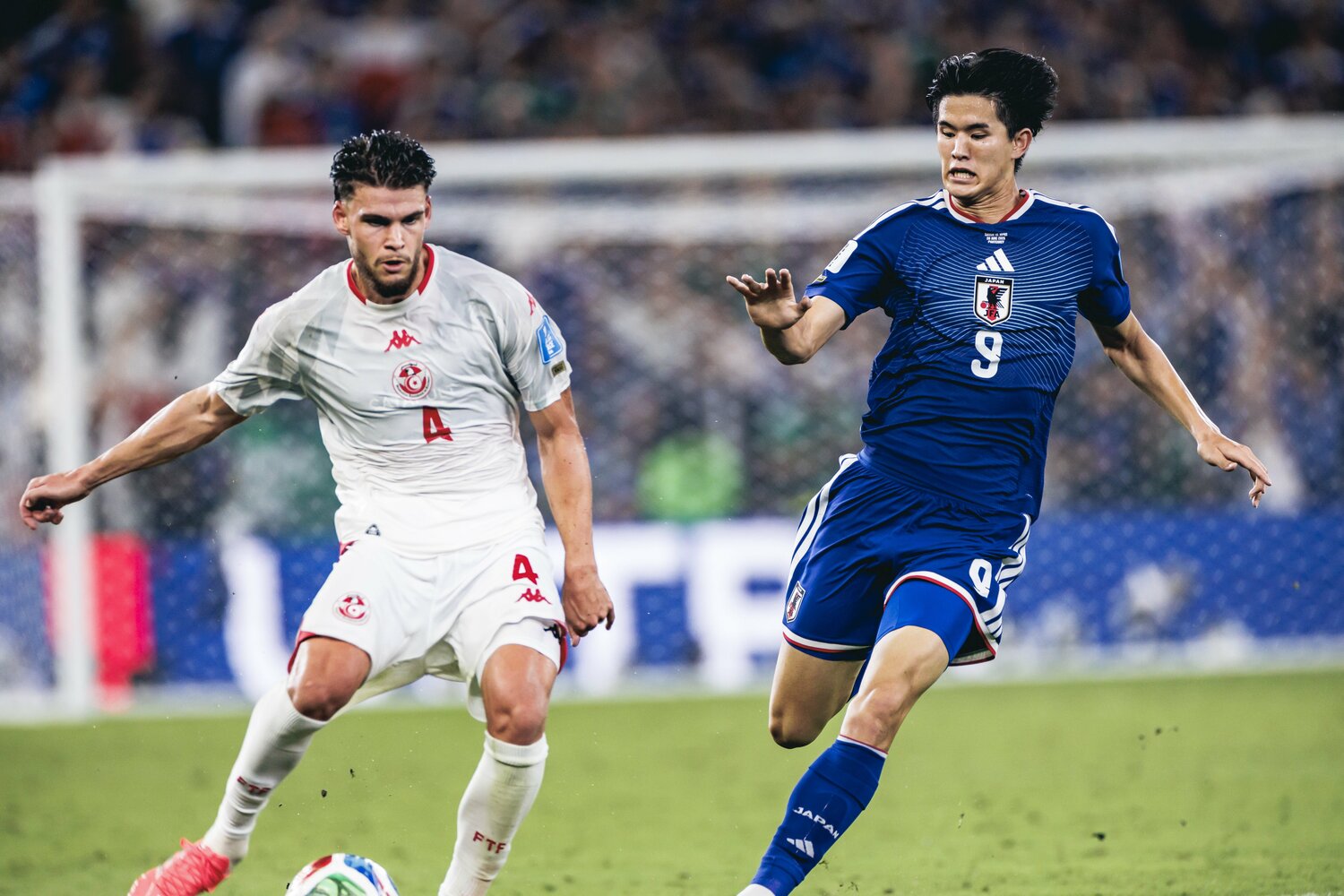 後藤はチュニジア戦でW杯デビューを果たした ©Kiichi Matsumoto/JMPA