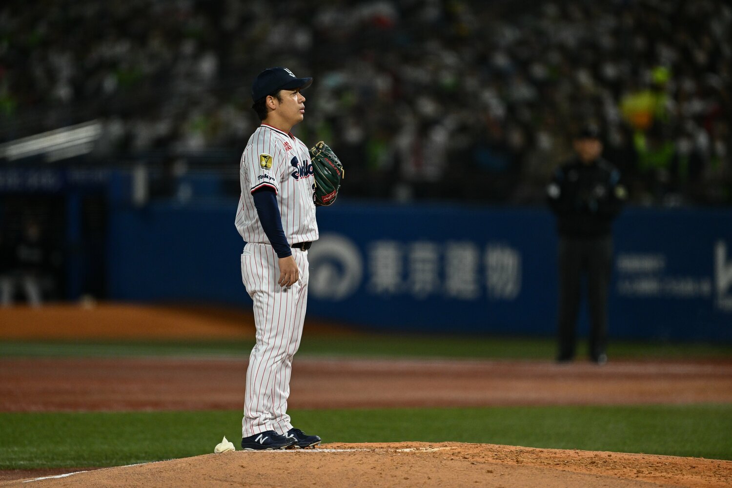 6回を4安打1失点と好投もシリーズ第6戦の敗戦投手となってしまったヤクルト小川 ©︎Nanae Suzuki