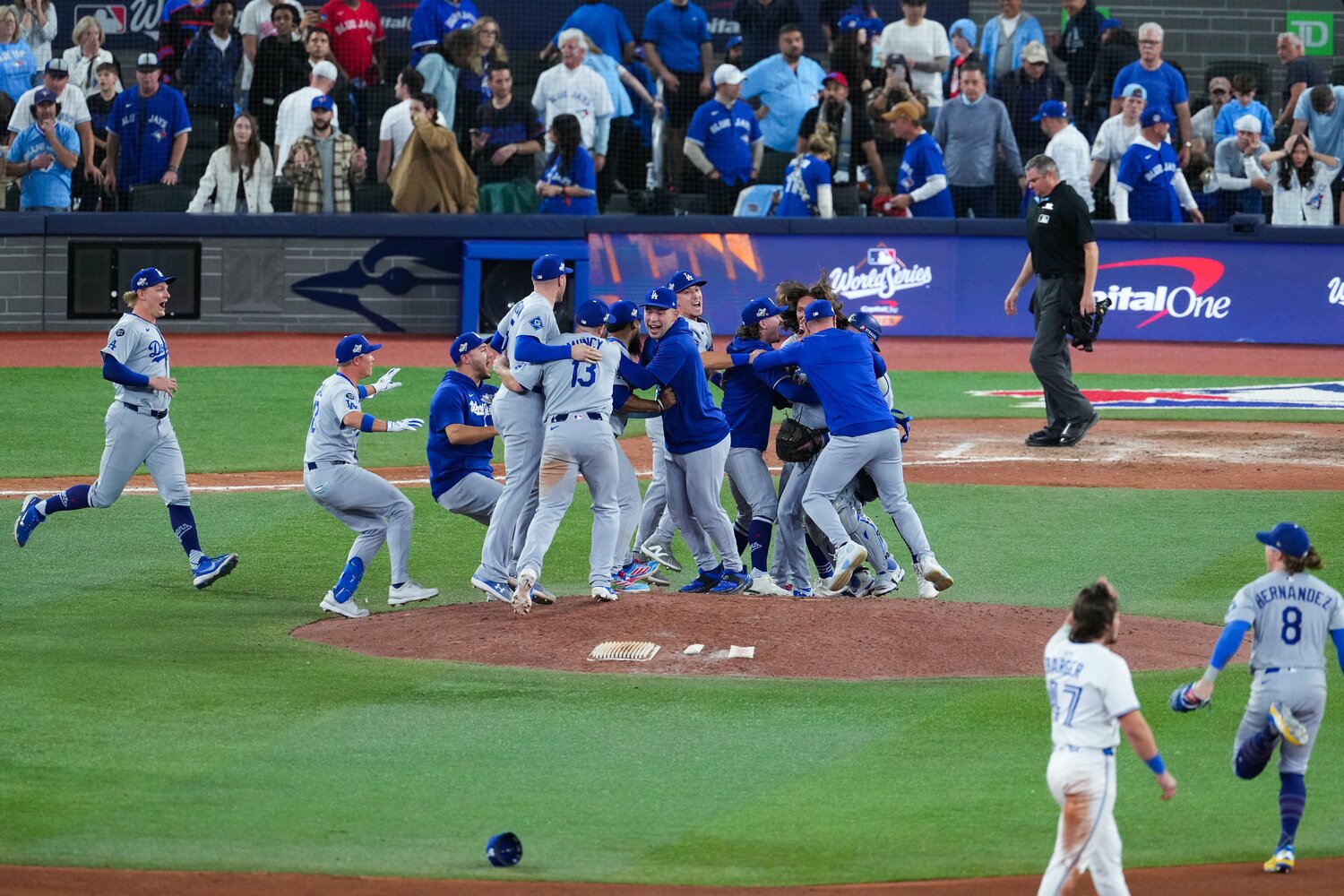 昨季のワールドシリーズ、球団史上初の連覇を達成したドジャース ©Getty Images