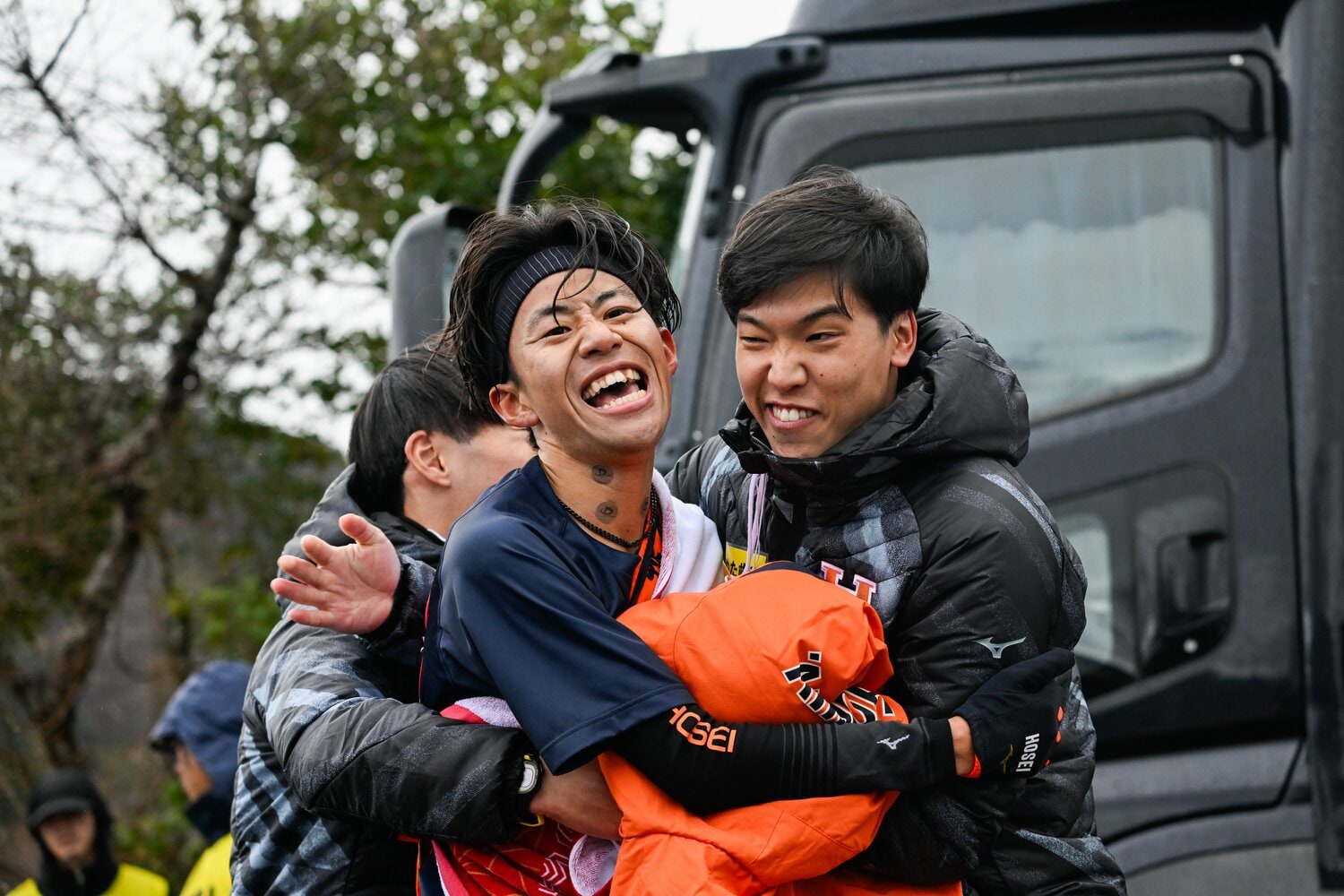 ゴール後の細迫 ©Nanae Suzuki