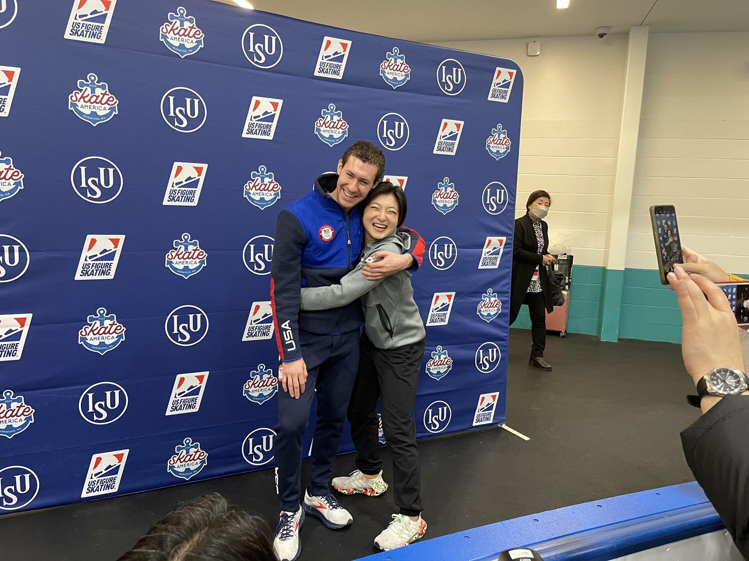 ジェイソン・ブラウンと坂本　©Akiko Tamura