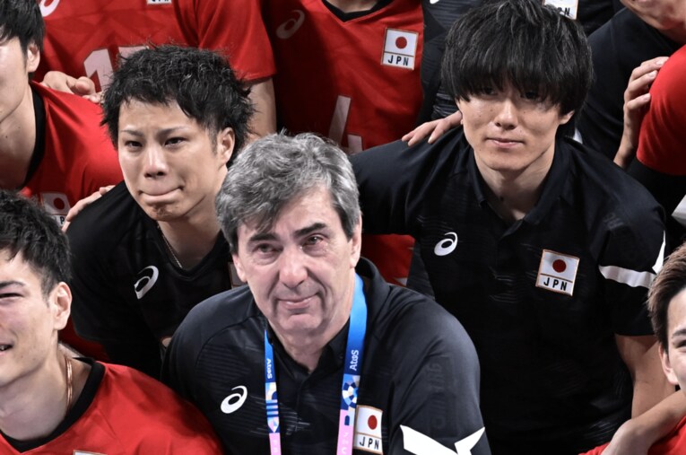 山本智大と小川智大という世界最高峰のリベロが2人もいたことは、ブラン監督を大いに悩ませた ／ photograph by Takuya Kaneko/JMPA