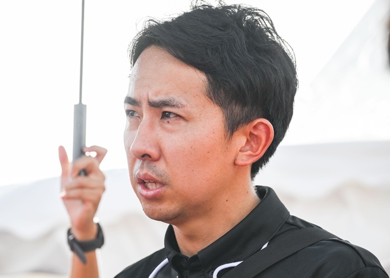 立教大・髙林監督　©Nanae Suzuki