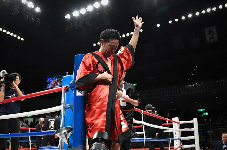 ボクサー山中慎介の姿を見ることはもうない。最後の試合は、違った形であってほしかった。 ／ photograph by Hiroaki Yamaguchi