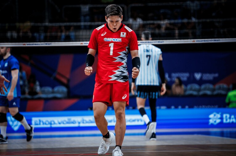 西田有志（VNLアルゼンチン戦）©︎Volleyball World