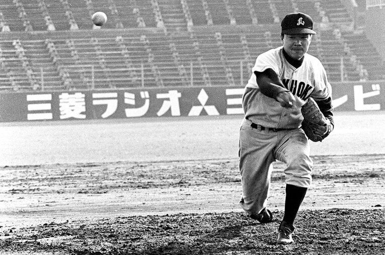 西鉄時代の稲尾和久。野球殿堂の得票率は「94.8%」だった　©BUNGEISHUNJU