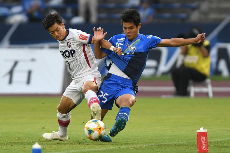 2019年、高卒1年目、町田ゼルビア時代（当時18歳）　©Getty Images