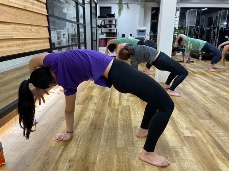 トレーニングを行う竹林　©本人提供