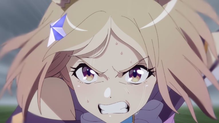 鬼気迫るレースシーンが公開直後から話題に。レースシーンと演技に圧倒されるが、実況やレース展開など細部にも史実が盛り込まれている　©Cygames, Inc.