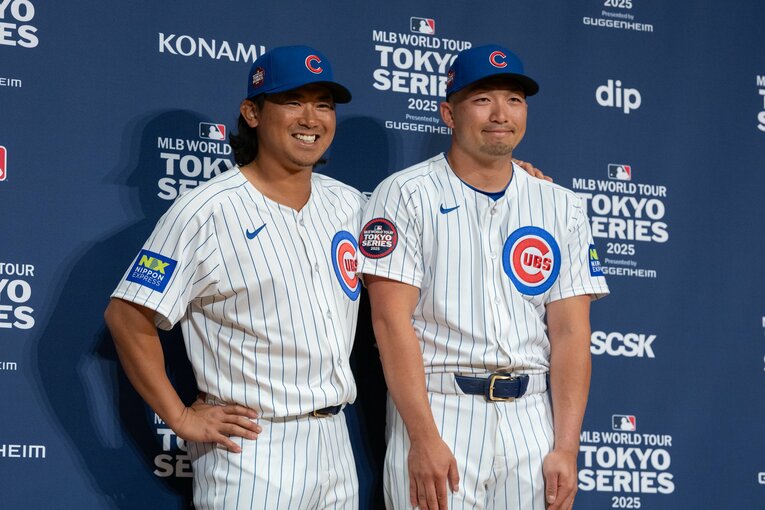 【最新／MLB開幕シリーズ】今永昇太と鈴木誠也　©Nanae Suzuki