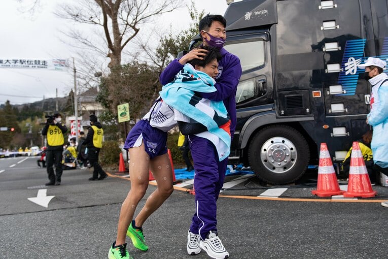 往路を制した駒澤大5区の山川　©Nanae Suzuki