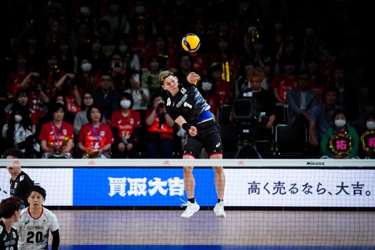 西田有志（VNLスロベニア戦）©︎Volleyball World