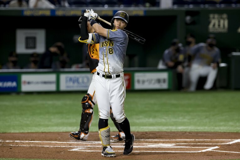 2年目のシーズンを迎える佐藤輝明 ©Kichi Matsumoto