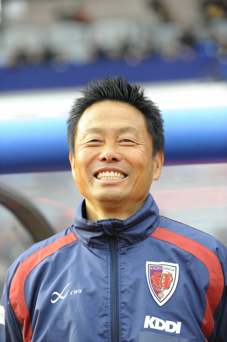 京都サンガF.C.監督時代の大木武　©Toshiya Kondo