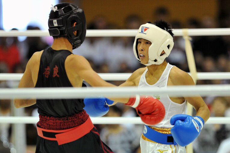 写真は2010年7月、当時高2・17歳だった井上尚弥（沖縄総体で）　©AFLO