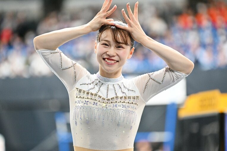 10年ぶりのNHK杯優勝を飾った杉原愛子 ／ photograph by AFLO