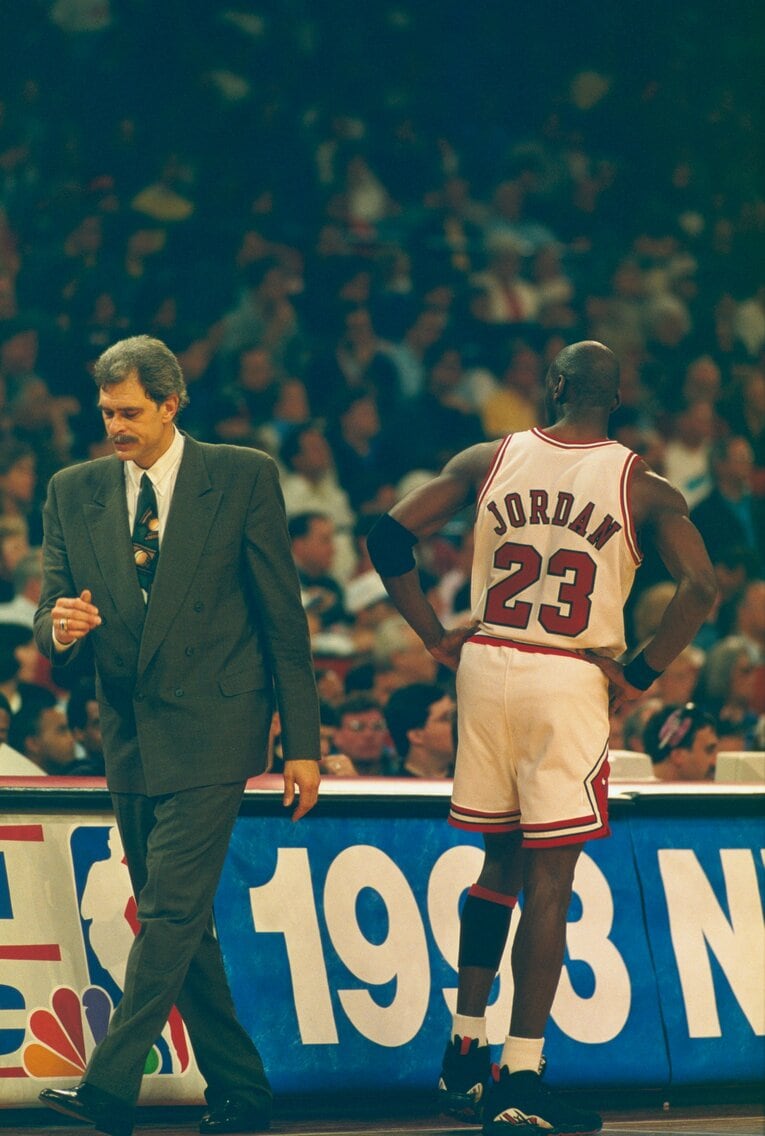 名将フィル・ジャクソンとマイケル・ジョーダン　©︎Naoya Sanuki