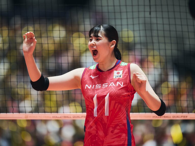 山田二千華／FIVBパリ五輪予選　©︎Yuki Suenaga