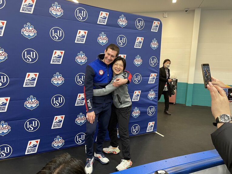 ジェイソン・ブラウンと坂本　©Akiko Tamura