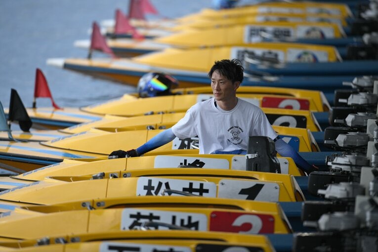 今年7月、GⅡ「ボートレース甲子園」での峰　©日本モーターボート競走会