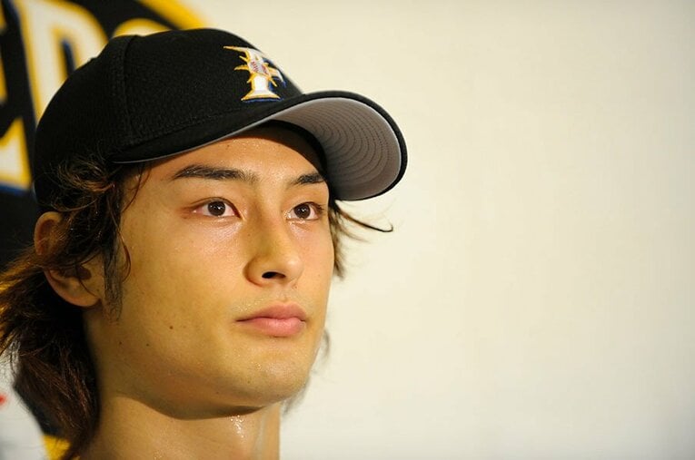 2008年のダルビッシュ有（当時21歳）。日本ハム時代、吉井コーチはどんな働きかけをしたのか ／ photograph by Toshiya Kondo