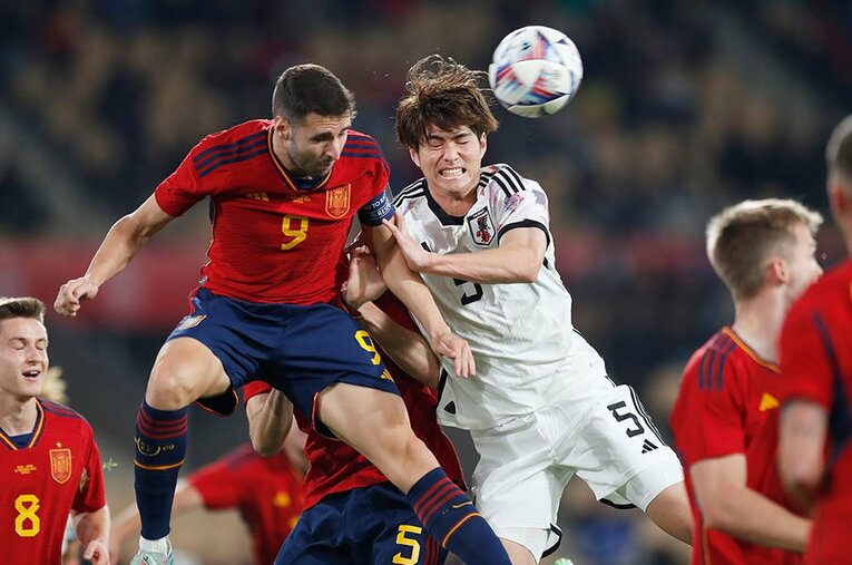 U-21スペインvsU-21日本。カタールW杯を前に親善試合で激突した ／ photograph by Daisuke Nakashima