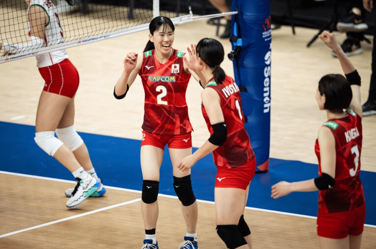 林琴奈（VNLブルガリア戦）　©︎Volleyball World