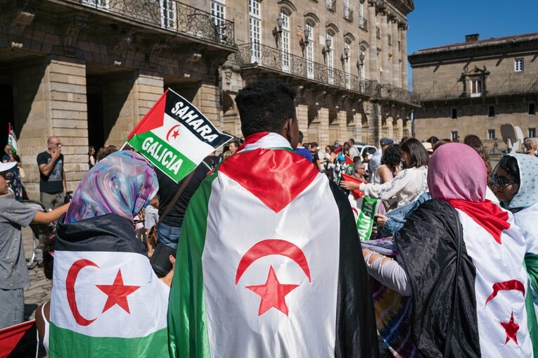 西サハラの国旗　©Getty Images