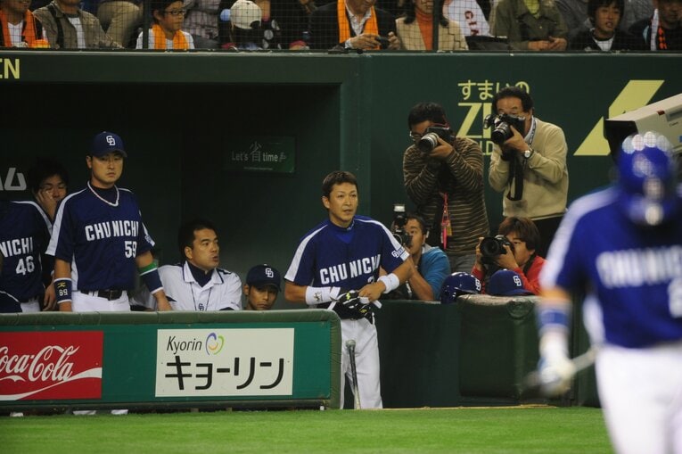 現役時代の立浪　©Sports Graphic Number