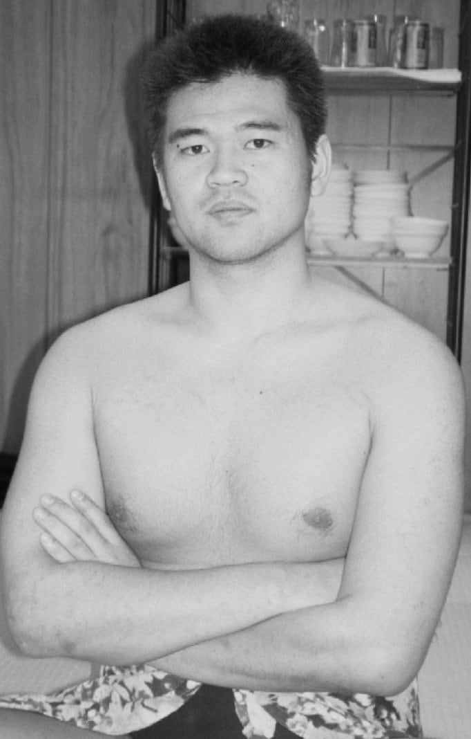 野球賭博事件で逮捕された元幕下力士の梓弓こと山本俊作氏 ©KYODO