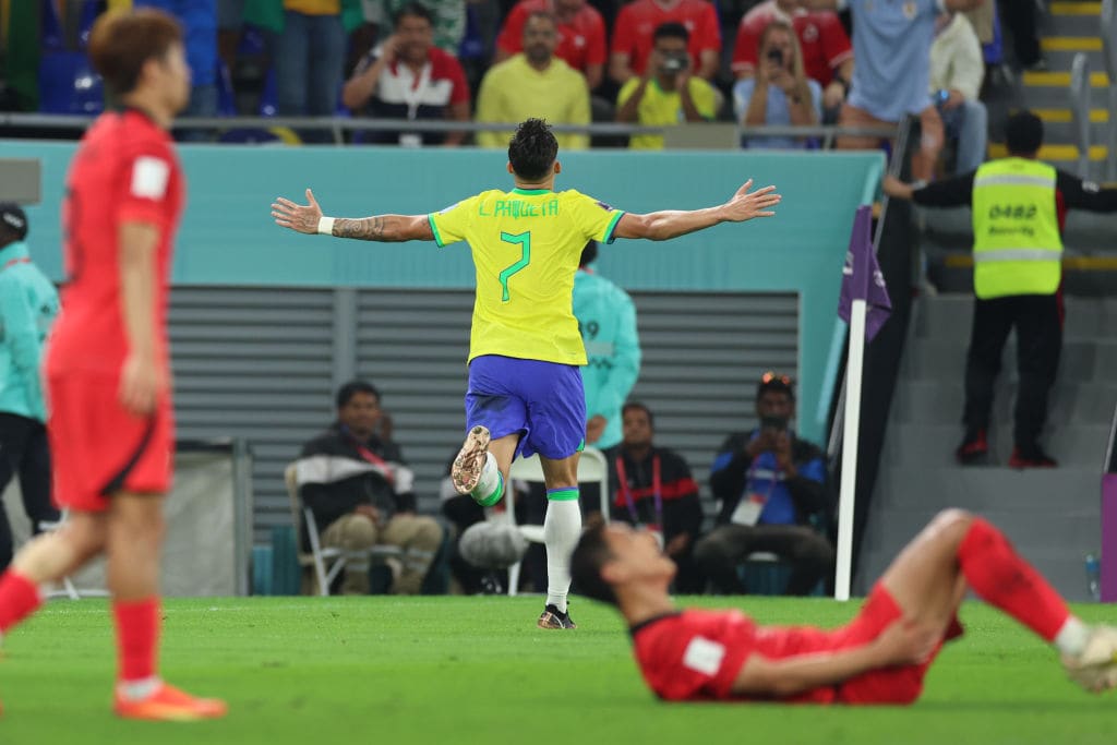 4点目でトドメを刺したルーカス・パケタ　©Getty Images