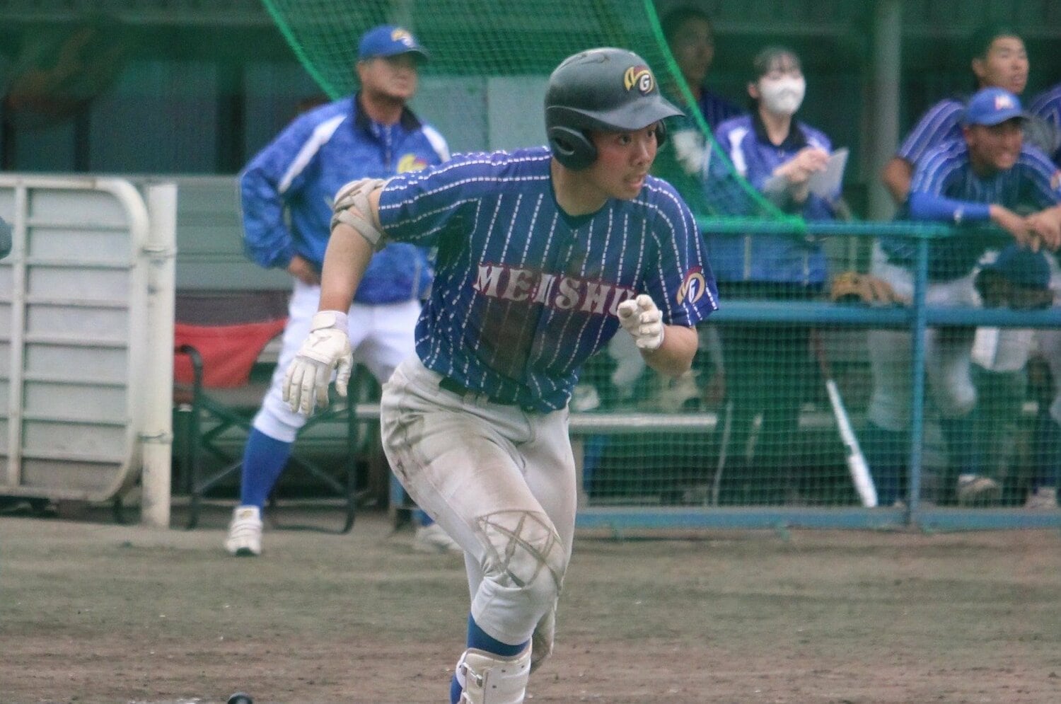 3年時にはクリンナップを任されるなど強豪の明秀日立野球部でも活躍した　©Yu Takagi