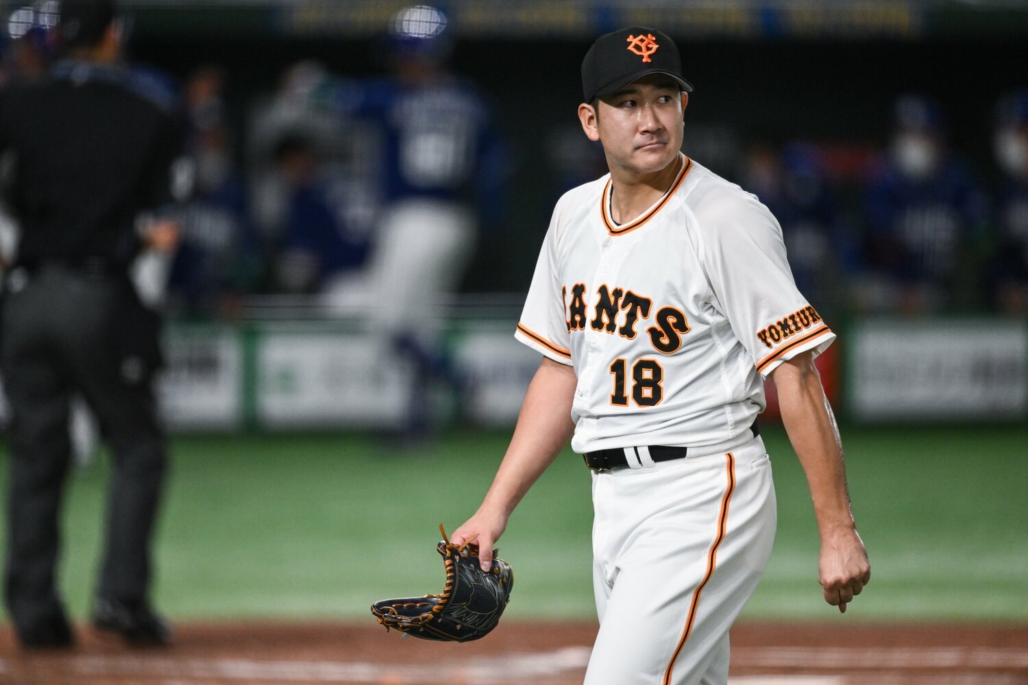 昨シーズンは10勝7敗、防御率3.12と絶対エースとしての役割は果たせなかった菅野。今季巻き返しなるか　©︎Nanae Suzuki