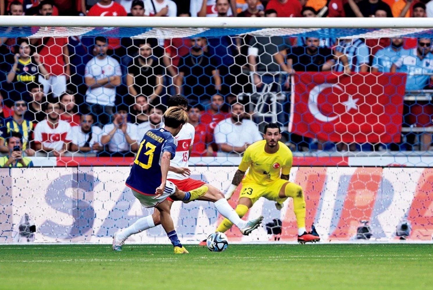 ドイツ戦の3日後に行なわれたトルコ戦では中村敬斗の2ゴールなどで4－2勝利　©Getty Images