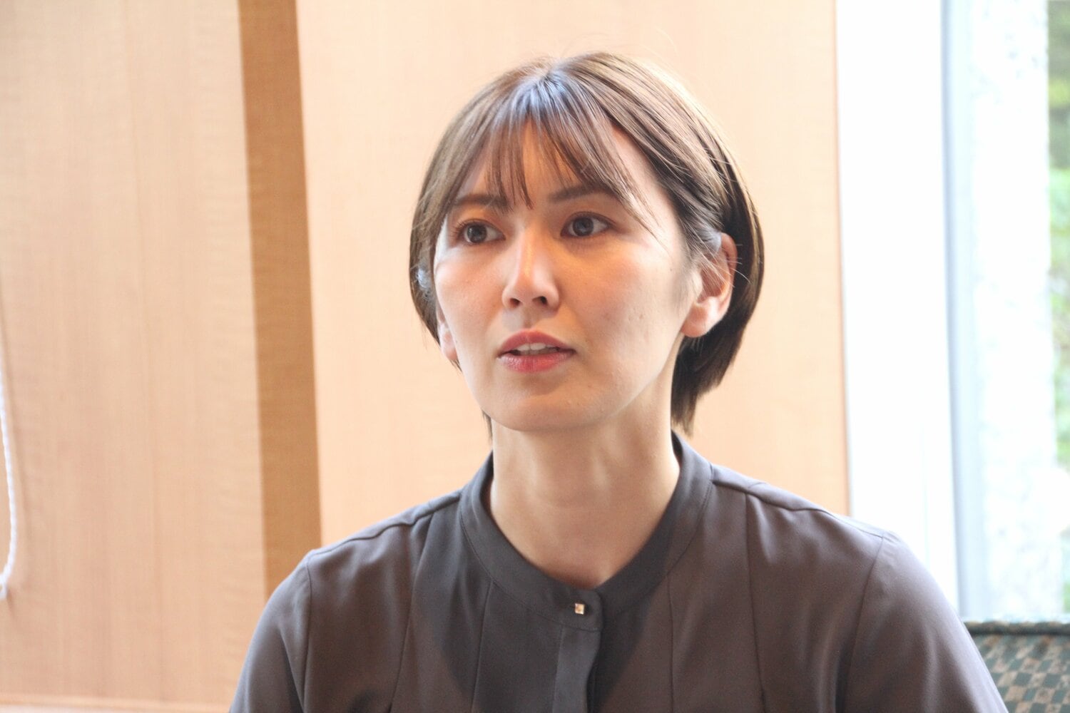 札幌でインタビューに応じてくれた吉村　©NumberWeb