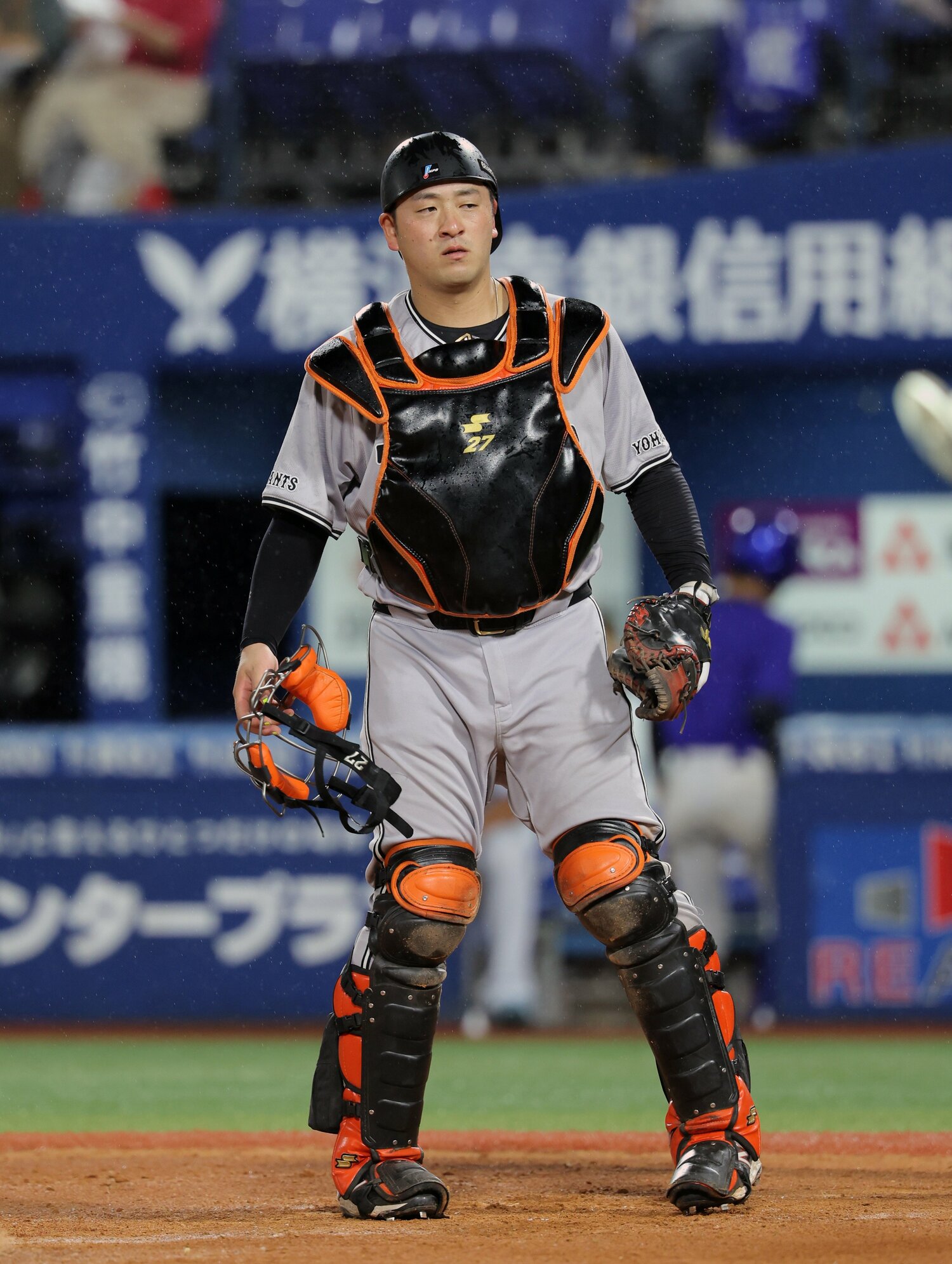 今季、巨人で最多のスタメンマスクを被った岸田　©︎JIJI PRESS