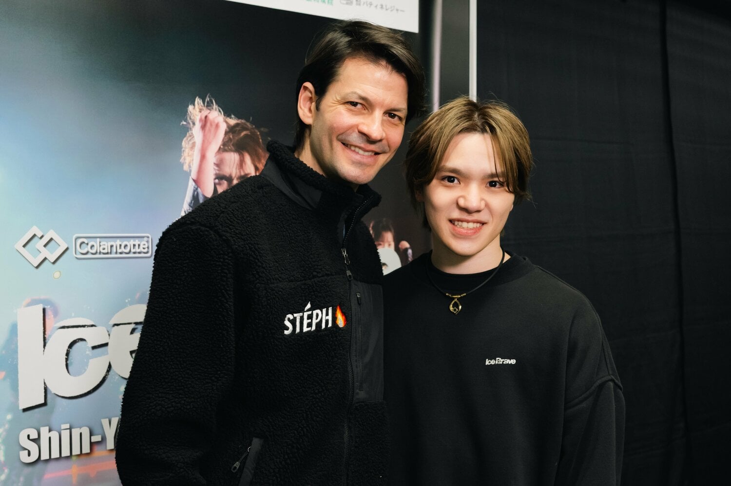 ランビエールコーチと宇野の2ショット　©️Asaimi Enomoto