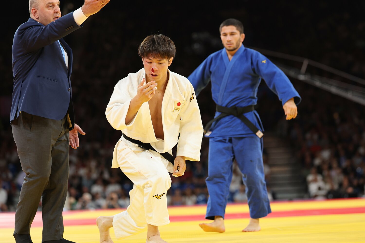 阿部本人も「さすがに焦った」という2度目の出血　©︎Tetsuya Higashikawa/JMPA