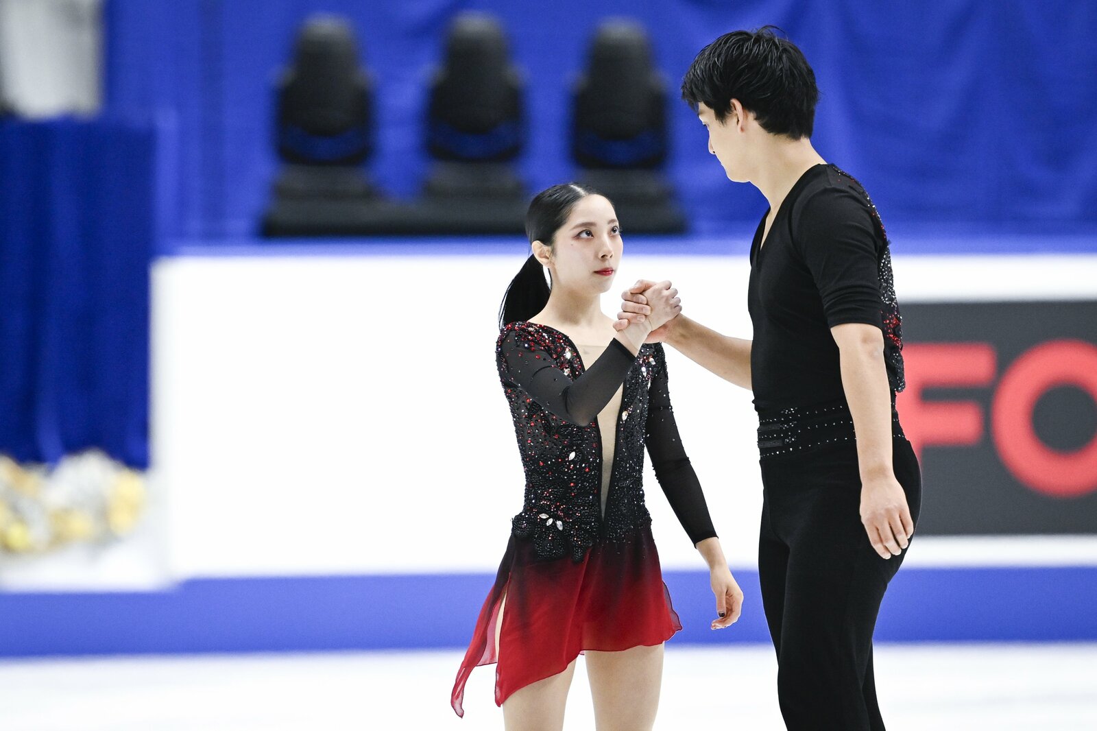 12月の全日本では優勝したが、いつものような笑顔が見られなかった ©️Asami Enomoto