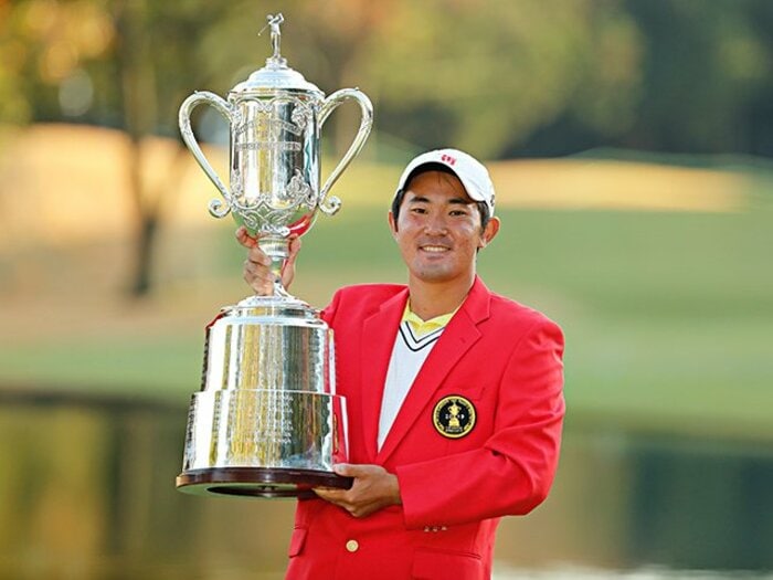 金谷拓実が松山英樹に続くアマ優勝。「“心臓がない”みたい」な逞しさ。＜Number Web＞ photograph by Kyodo News