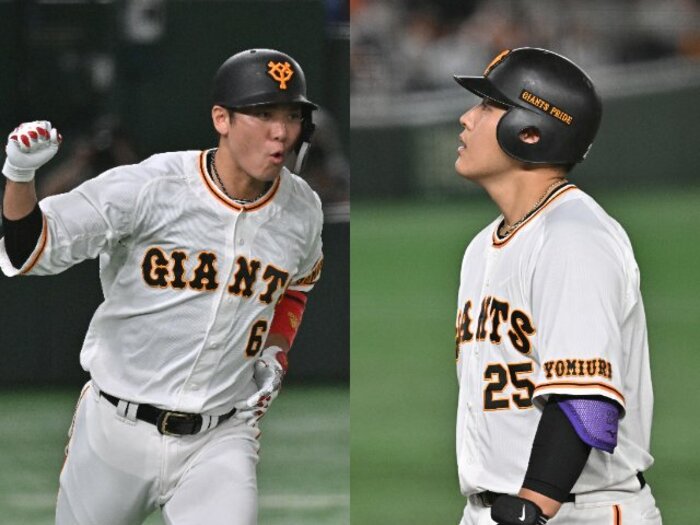 坂本勇人の不在で巨人はここまで違う…４番・岡本和真の驚くべき数字とは？「背番号25が見えすぎますね」掛布の鋭い指摘も＜Number Web＞ photograph by Hideki Sugiyama