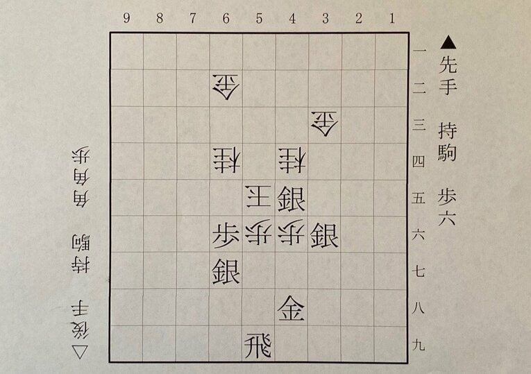 図は終盤の部分局面。△5五玉まで。下側の先手は増田、上側の後手は藤井。藤井は玉を中央の5五にあえて逃げた。増田の飛車、金、銀3枚に迫られていて危険な状況だが、きわどく逃れる結果になった。まさに虎穴に飛び込む果断の一手だった