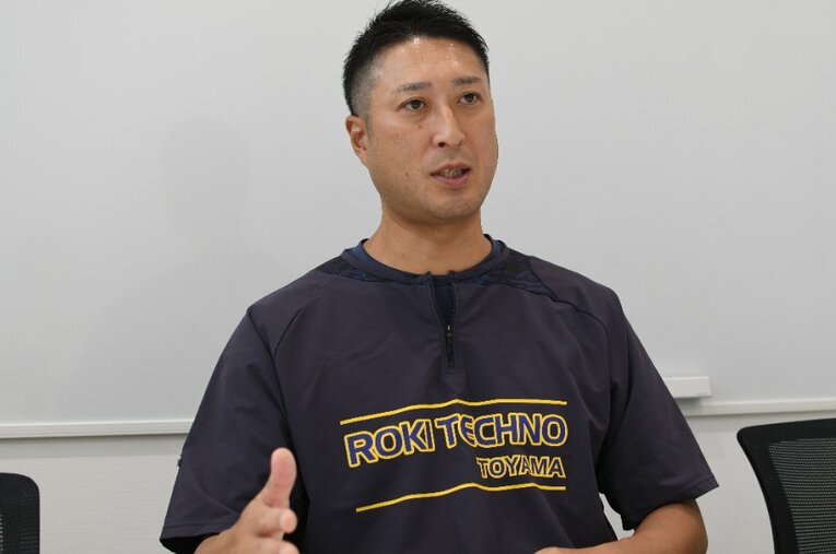 現在はロキテクノ富山の監督を務める藤田太陽氏 ／ photograph by NumberWeb