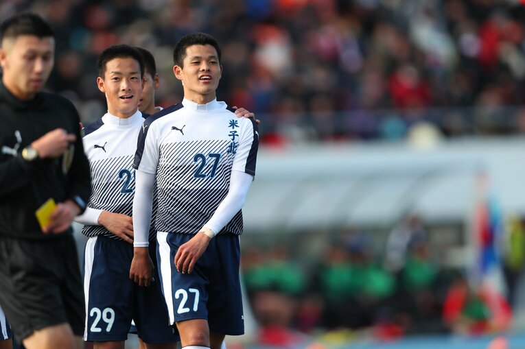 米子北高校時代の佐野海舟　©︎Yohei Osada/AFLO SPORT