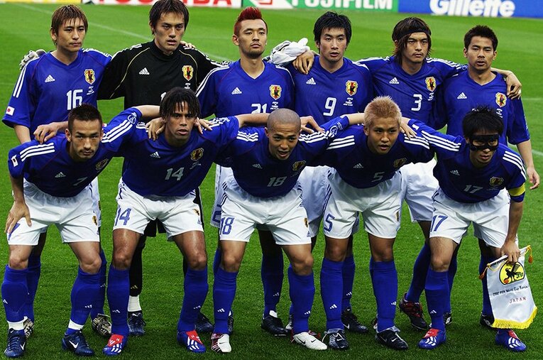 2002日韓W杯トルコ戦スタメン ／ photograph by Getty Images