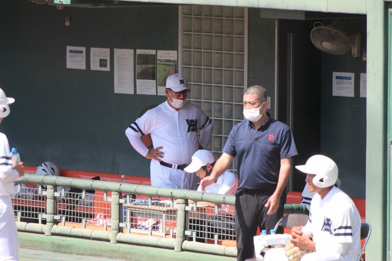 彦根総合高校・宮崎裕也監督　©︎Fumi Sawai