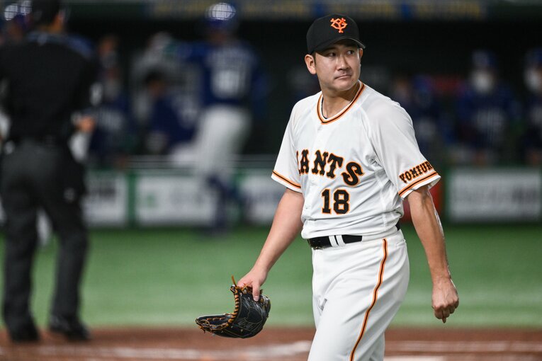 昨シーズンは10勝7敗、防御率3.12と絶対エースとしての役割は果たせなかった菅野。今季巻き返しなるか　©︎Nanae Suzuki