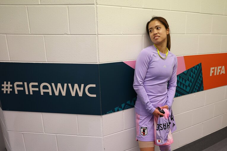 ノルウェー戦後の長谷川唯　©Getty Images